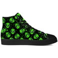 thumbnail image 4 of Aidianart Womens Alien High Top Canvas Sneakers High Top Shoes Size 10, 4 of 5
