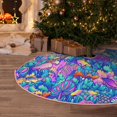 thumbnail image 5 of Sikiie Colorful Mushrooms Nativity Christmas Tree Skirt, Jesus Christian Winter Holiday Tree Mat Decoration(30-48IN)36", 5 of 6