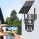 thumbnail image 1 of Mejore la seguridad de su hogar con nuestra cámara de vigilancia solar de doble lente para exteriores Experimente monitoreo inalámbrico de 360 grados y cámaras de vigilancia de precisión de alta defin, 1 of 9