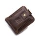 thumbnail image 1 of Cartera de cuero genuino para hombre, tarjetero con ventana para identificación y gran capacidad, 1 of 5