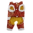 thumbnail image 2 of Tang Suit Chinese New Year Garment - rojo, S S Colco Traje de perro de mascota festivo, 2 of 8