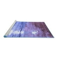 thumbnail image 2 of Ahgly Company Machine Washable Indoor Square Oriental Blue Industrial Area Rugs, 5' Square, 2 of 4