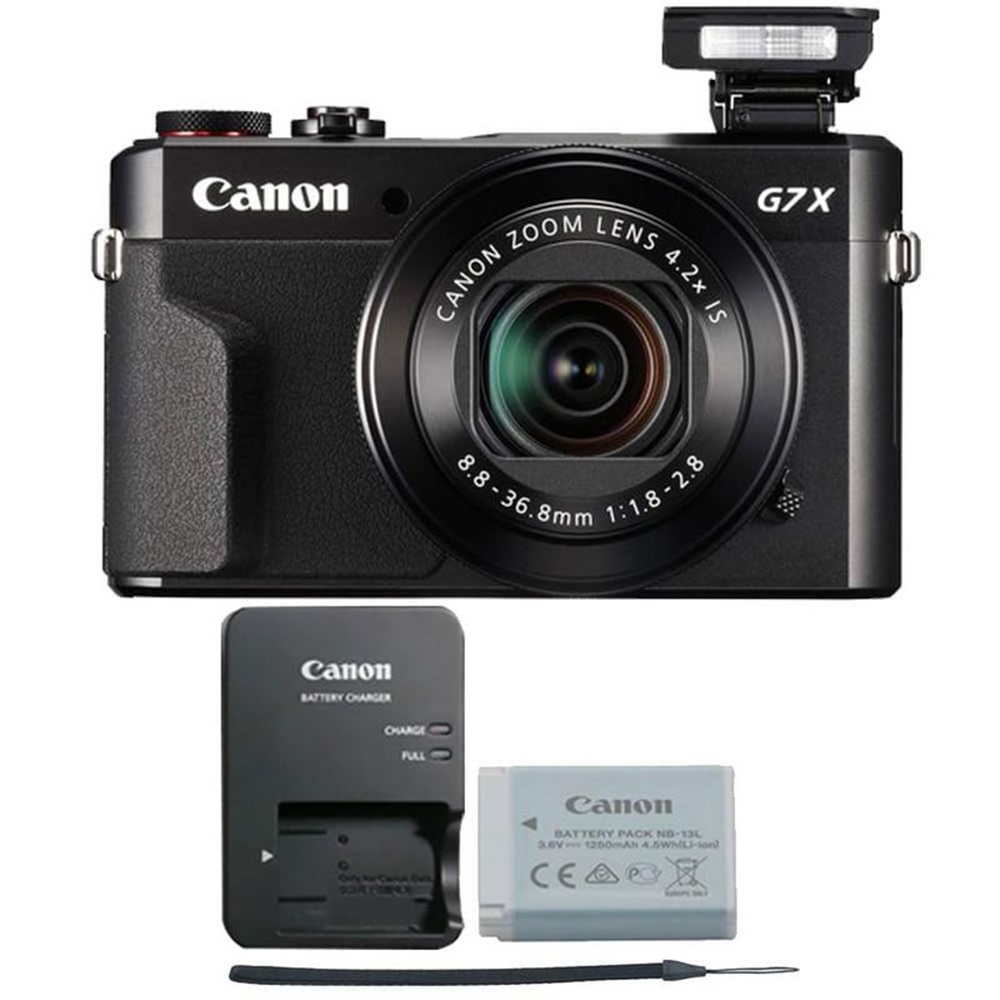 Canon PowerShot G7 X Mark II Digital Camera Black with Extra Battery + 64GB Card - image 2 of 10