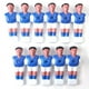 thumbnail image 1 of Figura de jugador de fútbol de plástico duro de 11 piezas, figura de 4,3 pulgadas Azul, 1 of 8