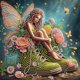 thumbnail image 1 of Kit Con Forma Especial Parcial 5D DIY Hadas Elfo 30x30cm, 1 of 9