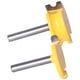 thumbnail image 5 of 2Pcs Router Bit Set 1/4in Shank Silver Yellow Bead Joint Routers Bits for Woodworking, 5 of 5