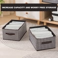 thumbnail image 2 of Yulucky Storage Box Closet Organizer Storage Box with Handle 15.7x11x8 Inch Foldable Fabric Basket Steel Frame Stackable Shelf Bin Home Storage|Non-Woven, 2 of 8
