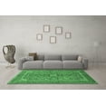 thumbnail image 3 of Ahgly Company Indoor Square Medallion Emerald Green Traditional Area Rugs, 5' Square, 3 of 4