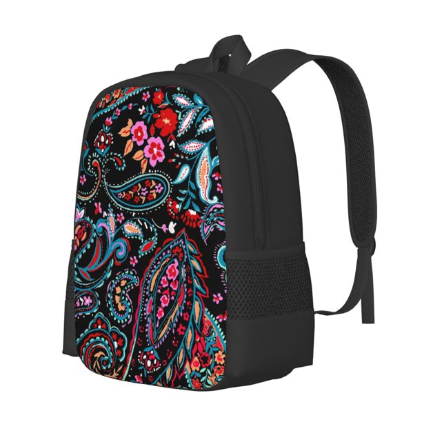 Fotbe Paisley Mochila para Hombre y Mujer - Tela Oxford 600D Resistente - Mochila Impermeable de Gran Capacidad para Escuela, Viajes y Senderismo
