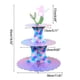thumbnail image 4 of 1set Mermaid Cupcake Stand Cake Dessert Organization Holder Household, 4 of 5
