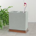 thumbnail image 4 of nu steel CON4H nu steel Concrete, Made of Cement, Electric Spin Toothbrush, Razors, Makeup Brushes Storage, Bath Collection, Bathroom Vanity Countertops, Grey Stone/brown, 4 of 5