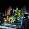 thumbnail image 5 of Dinosaur Toy, 5-in-1 Electroplated Color Building Set, Pterosaur T-Rex Stegosaurus Brachiosaurus Robot Model with Flexible Joints, Action Figure Assembly Kit, 5 of 6