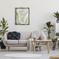 thumbnail image 2 of Wavy Green Botanical Leaves Botanical & Floral Graphic Art Luster Gray Framed Art Print Wall Art, 2 of 6