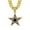 Gold-18inch, variant on Men Women Hip Hop New Pentagram Pendant Necklace 15mm Crystal Cuban Chain HipHop Iced Out Bling Necklaces Fashion Charm Jewelry