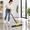 Yellow-24in, variant on 24in Orange Heavy Duty Floor Squeegee Broom with Brush and Long Handle