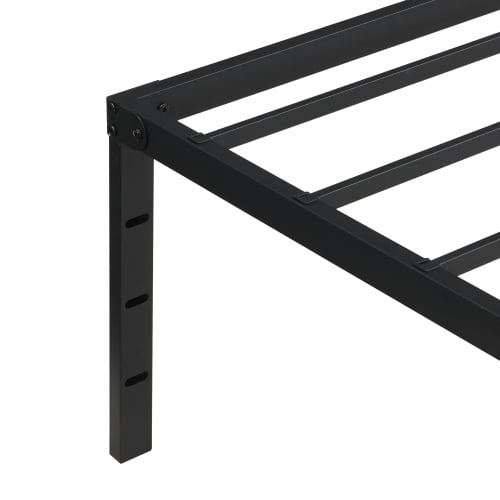 Queen Size Bed Frame , Heavy Duty Metal Bed Frame , Quick & Easy Assembly, No Noise, Black