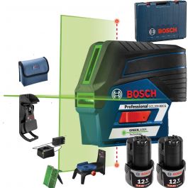 12V Max Green-Beam Cross-Line Laser 