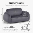 thumbnail image 3 of Lovupet Dog Sofa with Anti-Slip Feet, 40" x 24.8" Pet Couch for Small Medium Dogs, 3 of 7