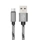 thumbnail image 2 of Methold Cable de carga Micro USB 3A (máx.) 1/2M tipo C Cable de datos de carga rápida Cable de carga tejido de nailon para Cable Teléfono y Comunicación Gris 1 metro, 2 of 6