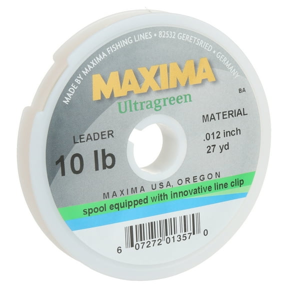 Maxima Mono Fishing Leader Wheel 27 yd Ultragreen 10 lb