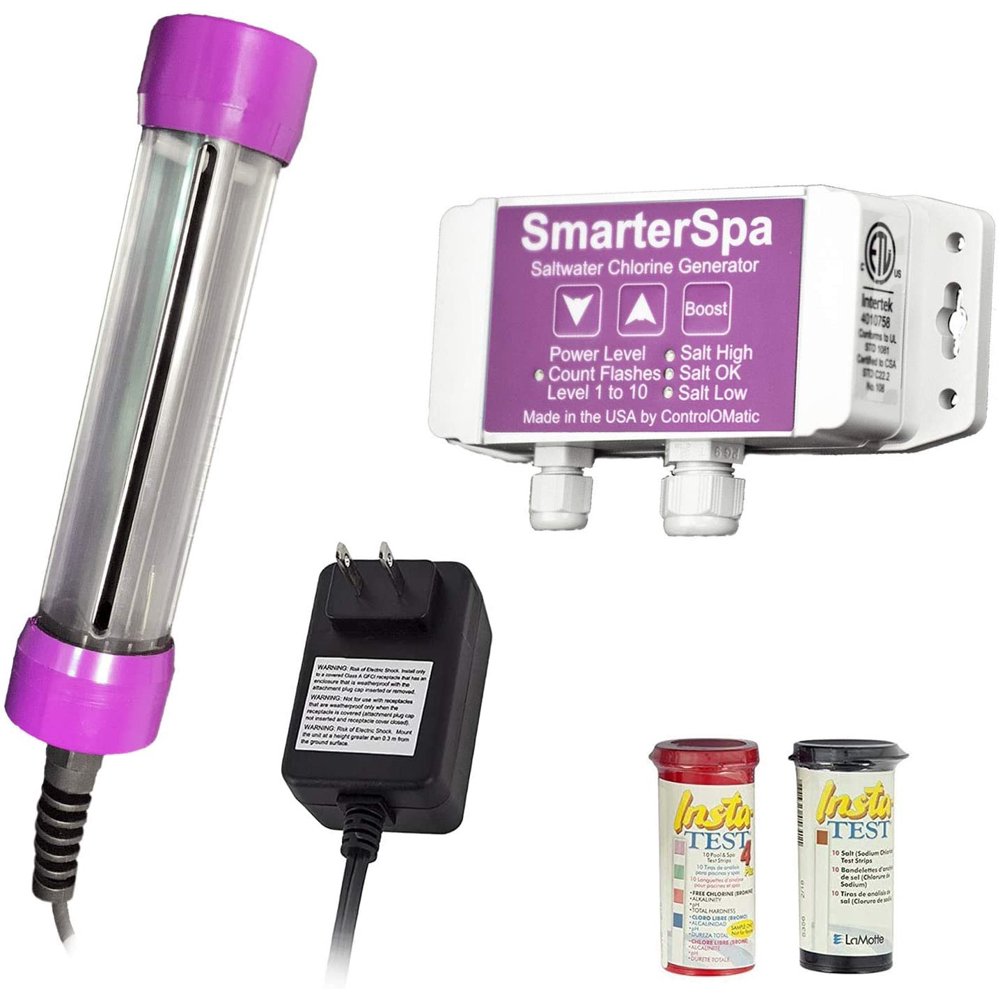 ControlOMatic SmarterSpa Saltwater Smart Chlorine Generation System for