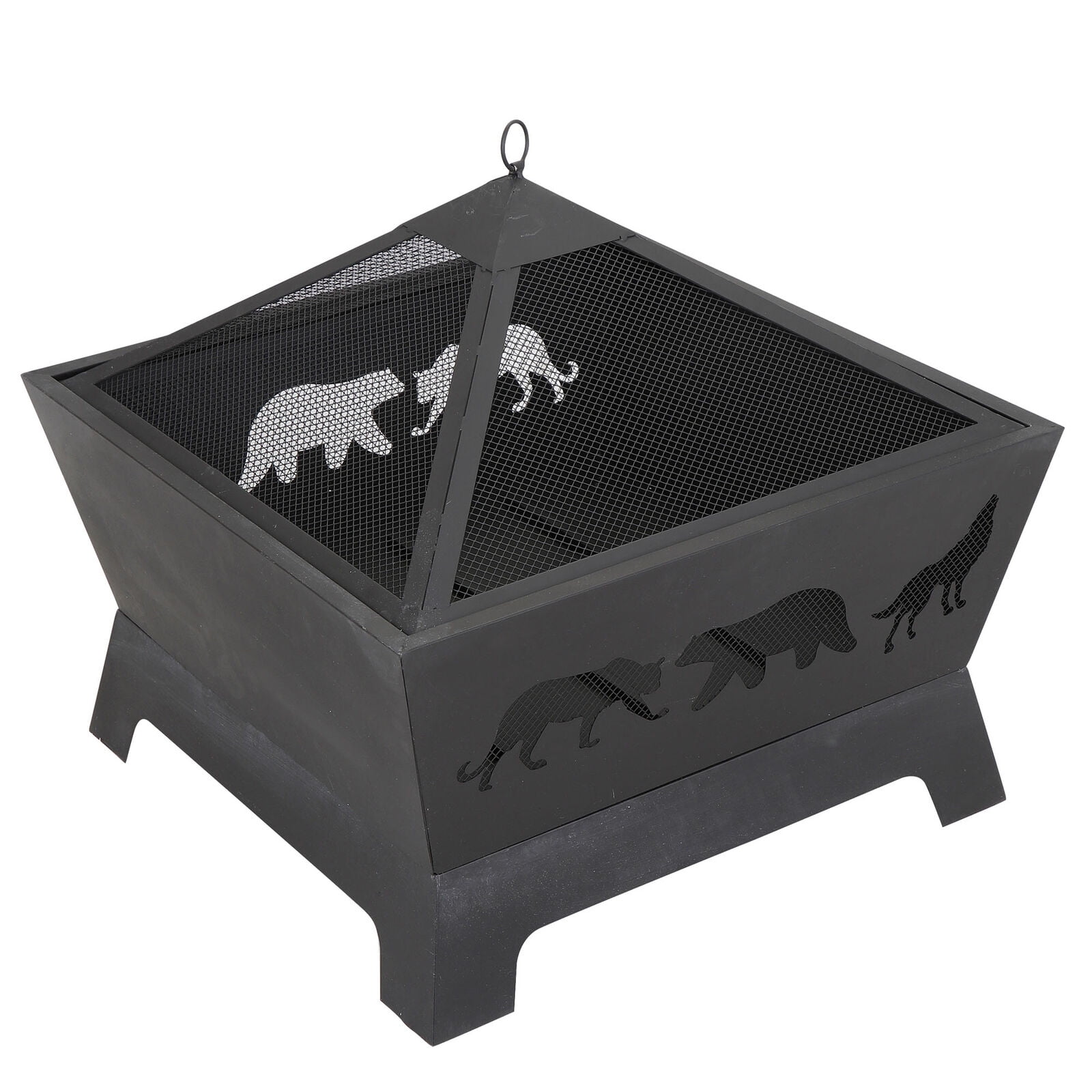 ZENSTYLE Barrone Fire Pit Outdoor Patio Stove Firepit Brazier Fireplace