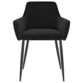 thumbnail image 3 of vidaXL Dining Chairs 4 pcs Black Velvet, 3 of 5