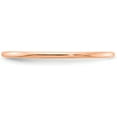 thumbnail image 3 of 14K Rose Gold 1.4mm Half Round Polished Stackable Band Size 7 - Ring Size 7.0, 3 of 8