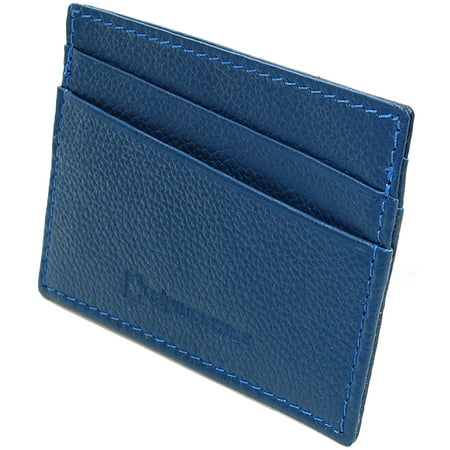 Alpine Swiss Minimalist Leather Front Pocket Wallet 5 Card Slots Slim Thin (Best Minimalist Business Cards)