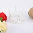 thumbnail image 4 of Mini corona para tarta, decoración de Metal para tarta de feliz cumpleaños, decoración de tartas de boda, 4 of 8