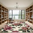 thumbnail image 2 of ODIKA 6'x9' Machine Washable Non-Slip Area Rug, Vintage Rose High Traffic Rug, Pink, 999190, 2 of 7