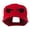 Red, variant on Halloween Huge Eyes Embroidered Cap - White OSFM