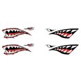 thumbnail image 1 of 4 Piezas Calcomanía de Boca de de Tiburón, Calcomanías de Canoa Y Kayak, Accesorios de Gráficos para de Pesca, 1 of 8