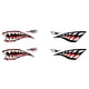 thumbnail image 1 of 4 Piezas Calcomanía de Boca de de Tiburón, Calcomanías de Canoa Y Kayak, Accesorios de Gráficos para de Pesca, 1 of 8