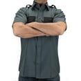 thumbnail image 4 of First Class 100% Polyester Two Tone Short Sleeve Men's Uniform Shirt X-Large Dark Gray & Black, 4 of 4