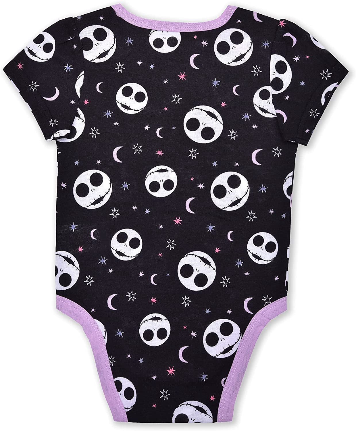 Disneys Night Before Christmas 3 Pack Short Sleeve Creeper for Baby, Girls Bodysuit Bundle