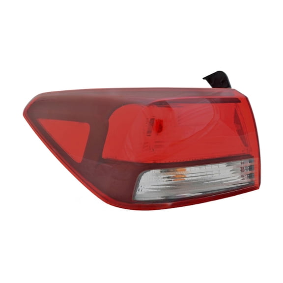 KarParts360 For Kia Rio 2018 19 20 21 22 2023 Tail Light Driver Side | CAPA | Red, Clear Lens | Plastic | On Body | Plastic Lens | With Bulbs | Replacement For KI2804143, KI2804143C | 92401H9100