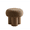 Brown, variant on Tcbosik 16.5" Round Ottoman, Teddy Fabric Small Footrest, Mushroom Shaped Footstool for Entryway, Hallway, Bedroom, Living Room, Greige