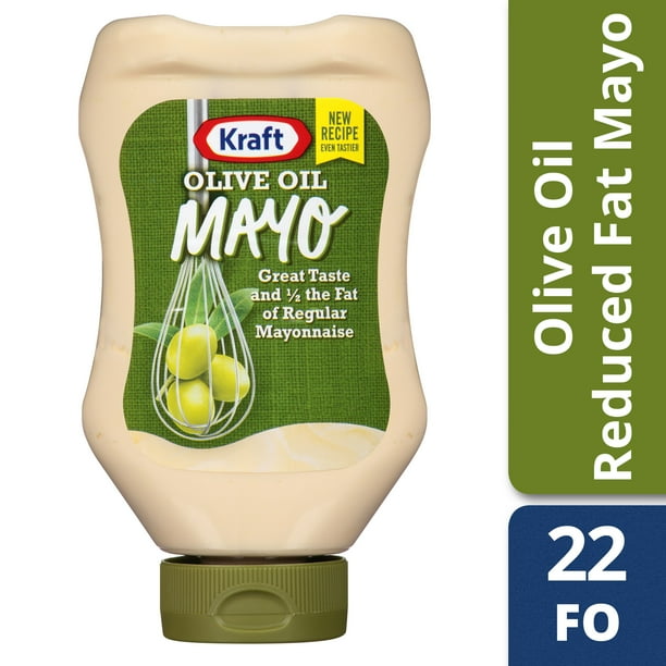 Kraft Reduced Fat Mayonnaise With Olive Oil, 22 fl oz Bottle Walmart