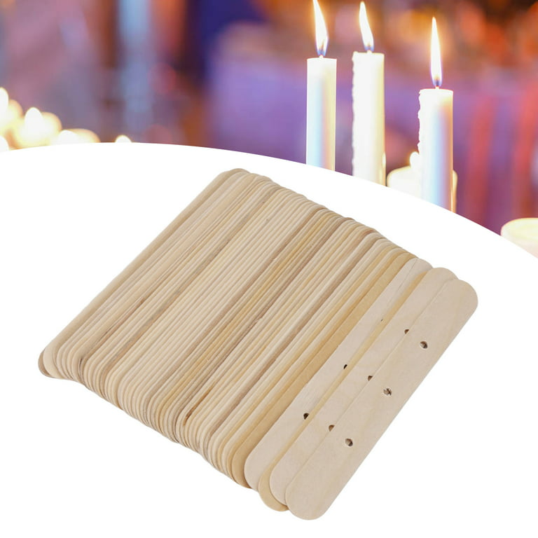 50pcs Wood Candle Wick Holder, Candle Wick Centering Tool, Wick Holders for  Candle Making