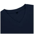 thumbnail image 3 of FAIWAD Long Sleeve Shirt for Mens V Neck Slim Stretch Lightweight Tops Casual Solid Color Pullover Tops, 3 of 7