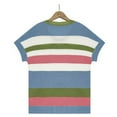 thumbnail image 3 of HAOYUNL Women's Summer Knit T Shirts Short Sleeve Knit Tops Crewneck Striped T Shirts Casual Summer Blouses, 3 of 8