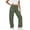 Army Green, variant on JUSLIO Women Pants Curved Leg Pants Joggers with Pockets Stretchy Casual Drawstring Elastic Waist Pants