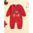 thumbnail image 2 of Argulvti Infant Baby Boys Girls Christmas Jumpsuits Cotton Long Sleeve Round Neck Rompers, 2 of 9