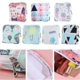 thumbnail image 2 of Bolsa de almacenamiento de servilletas sanitarias para mujeres y niñas, bolsa de almacenamiento de cosméticos, bolsas de almohadillas sanitarias, Headphon, 2 of 5