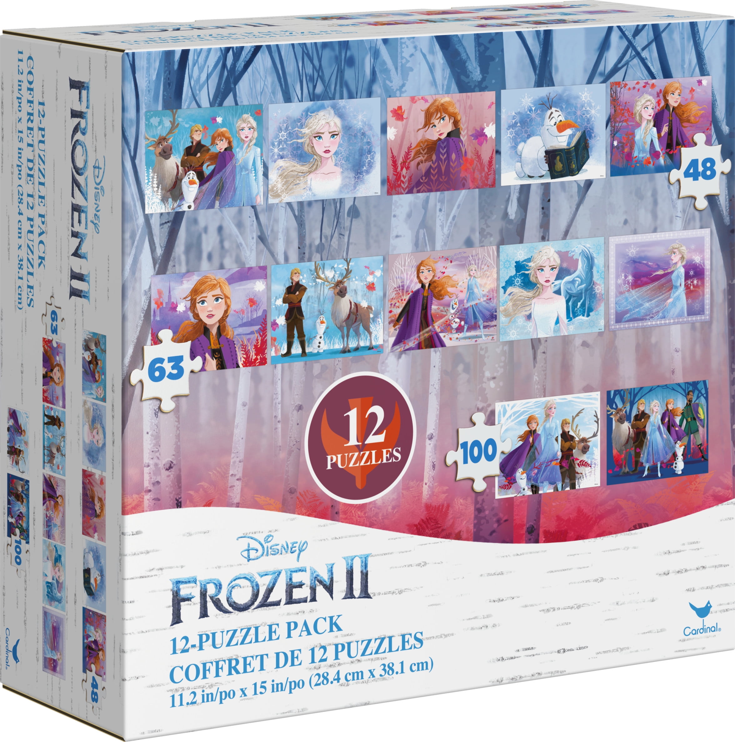 Disney Frozen Puzzle With Lunchbox Case Cardinal Games #28849 NEW -  We-R-Toys