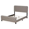 thumbnail image 3 of Baxton Studio Annalisa King Size Grey Upholstered Button Tufted Panel Bed, 3 of 10