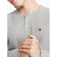 thumbnail image 3 of Tommy Hilfiger Mens Modern Essentials Long Sleeve Henley Grey Heather, 3 of 4