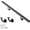 Matte Black, variant on 3FT Modern Aluminum Handrail Set, handrails for Indoor Stairs,Deck,Slope, Wall Mounted Staircase handrails, Zink Alloy Brackets Included,Rust Free. (Anodized Silver, 3 FT)
