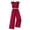 Red2, variant on Jalioing Sleeveless Bodysuit for Kids Girl Spaghetti Strap Casual Rompers High Waist Fashion Jumpsuit